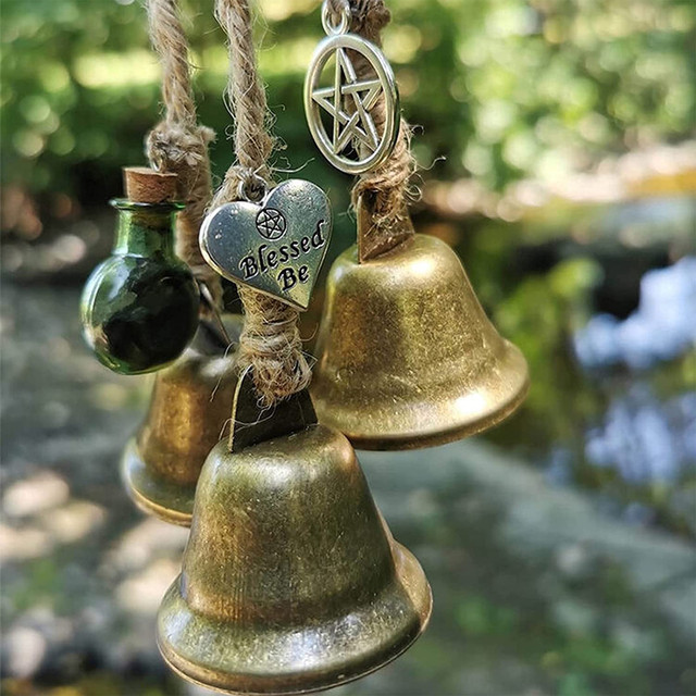 6pcs/Set Christmas Small Bell Pendant Hanging Ornament Bell Decorations  Metal Jingle Bells Supply for Yard Garden Home Door - AliExpress